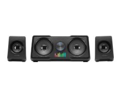 MS22 - Altavoces Mars Gaming RGB Flow 2.2 35W USB-A 3.5mm con Subwoofer Negros (MS22)