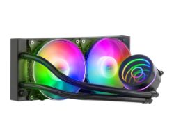 MLONE240 - Refrigeraci�n L�quida CPU Mars Gaming Multisocket 2x120mm 400W FRGB Efecto Espejo Infinito Negra (MLONE240)