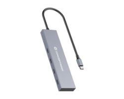 HUBBIES14G - Hub CONCEPTRONIC 4xUSB-C/USB-C PD 100W 25cm Gris (HUBBIES14G)