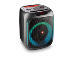 WILDSWAG - Altavoz Porttil NGS 80W LED Entrada Auxiliar Bluetooth 5.0 10m USB-A/C 3.5mm Negro (WILDSWAG)