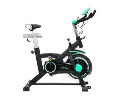 07013 - Bicicleta Spinning Estatica CECOTEC Extreme 25. Sistema Silence Fit Pulsmetro Volante de Inercia de 25Kg LCD con Panel de Control Manillar de Triatln Silln Deportivo Confort Mx. 120kg (07013)