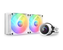 RL-KR240-W1 - Refrigeracin Lquida CPU NZXT Kraken Elite 240 LCD Multisocket 2x120mm RGB Blanca (RL-KR240-W1)