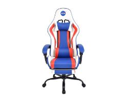 DI013-WBR - Silla Gaming NASA Discovery Altura/Reposabrazos regulables Cojin Cervical/Lumbar Blanca/Roja/Azul (DI013-WBR)