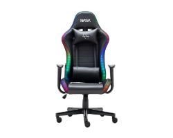PI047 - Silla Gaming NASA Pioneer RGB Altura/Reposablazos regulables Cojin Cervical/Lumbar Negra (PI047)