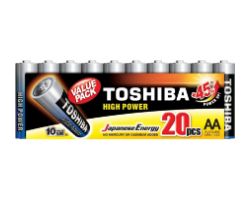 R6ATPACK20 - Pack 20 Pilas Toshiba High Power AA Alcalinas LR6 1.5V (R6ATPACK20)