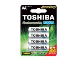 TNH-6GME BP-4C - Pack 4 Pilas Toshiba AA Recargables 1.2V (TNH-6GME BP-4C)