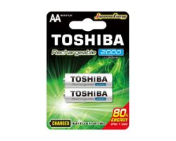 R6RT2000 BL2 - Pack 2 Pilas Toshiba AA Recargables 1.2V (R6RT2000 BL2)