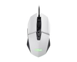 24485 - Ratn Gaming Trust GXT 109W FELOX ptico Diestro RGB USB-A Cable 1.5m 6400dpi 6 Botones Negro/Blanco (24485)