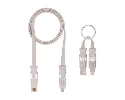 MCAECO - Pack Mars Gaming Cable Lightning/mUSB/USB-A/C 1m 3.1A 50W + Llavero (MCAECO