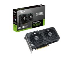90YV0J40-M0NA00 - ASUS Nvidia GeForce DUAL-RTX4060TI-O8G 8Gb GDDR6 3xDP 1xHDMI PCIe 4.0 HDCP 2.3 OpenGL 4.6 (90YV0J40-M0NA00)