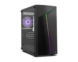 NXINFTYZETA - Caja NOX Infinity Zeta Ventana Lateral de Cristal Templado ARGB Sin Fuente 2xUSB 2.0 1xUSB-A 3.0 mATX ITX Negra (NXINFTYZETA)