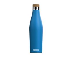 8999.30 - La botella isotrmica SIGG Meridian, fabricada con acero inoxidable de alta calidad (18/8 apto para alimentos), mantiene la temperatura de las bebidas calientes y fras durante horas. De acero inoxidable lacado, con tapn de bamb y libre de plstico