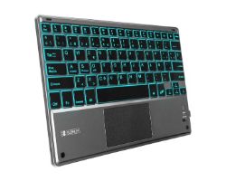 OUT5066 - Teclado SUBBLIM Retroiluminado Bluetooth Gris (SUB-KBT-SMBT51) (OUT5066). Buen estado. Marcas de uso. Caja original. Cable de carga. (OUTLET)