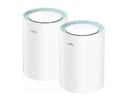 M1300 (2-PACK) - Mesh CUDY AC1200 WiFi 5 DualBand 1xRJ45 Ethernet LAN/WAN PPPoE 4 Antenas Internas 2 Unidades Blanco (M1300 2-PACK)