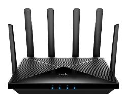 P5_EU - Router CUDY AX3000 WiFi 6 DualBand 4xRJ45 Ethernet LAN/WAN 5G Negro (P5)