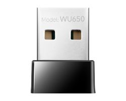 WU650 - Adaptador CUDY AC650 WiFi DualBand USB 2.0 PC/Porttil Negro (WU650)