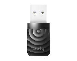 WU1300S - Adaptador CUDY AC1300 WiFi DualBand USB 3.0 Antena Interna WLAN 2dBi PC/Porttil Negro (WU1300S)