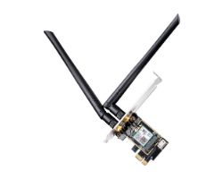 WE3000 - Adaptador CUDY AX5400 WiFi 6E TriBand Bluetooth PCIe WLAN 2 Antenas Desmontables 5dBi PC Negro (WE3000)