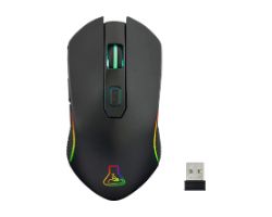 KULT-XENON - Ratn Gaming G-LAB Ergonmico Ambidextro RGB RF 5000dpi 6 Botones PC/PS4/PS5/XBox Negro (KULT-XENON)