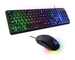 COMBO-IRIDIUM/SP - Teclado+Ratn G-LAB RGB USB Negro (COMBO-IRIDIUM/SP)