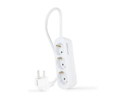 10.38.0003-NS - Regleta Nanocable 3xSchuko Cable 1.4m Blanca (10.38.0003-NS)