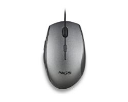 MOTHGRAY - Ratn NGS Ergonmico ptico Diestro USB-A 1600dpi 5 Botones Gris (MOTHGRAY)