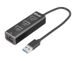 CSV-1430A - Hub Club 3D USB-A a 3xUSB-A 3.0/1xRJ45 Negro (CSV-1430A)