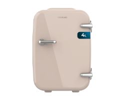 02687 - Frigorifico CECOTEC Bolero MiniCooling 4L Habana Cream Compatible con coche y caravanas Funcin enfriamiento y calentamiento 7-65C Gris (02687)