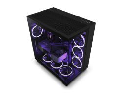 CM-H91FB-01 - Semitorre NZXT H9 Flow Panel Lateral de Cristal Templado RGB Sin/Fuente 2xUSB-A 3.0 1xUSB-C 3.1 ATX mATX Mini-ITX Negra (CM-H91FB-01)