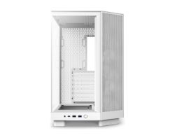 CC-H61FW-R1 - Caja NZXT H6 Flow Panel Lateral de Cristal Templado RGB 2xUSB-A 3.0 1xUSB-C 3.1 ATX mATX Mini-ITX Blanca (CC-H61FW-R1)