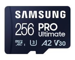 MB-MY256SA/WW - Samsung MicroSDXC UHS-I Pro Ultimate 256Gb Class 3 (U3) V30 + Adaptador Lectura 200 Mb/s Escritura 140Mb/s Azul (MB-MY256SA/WW)