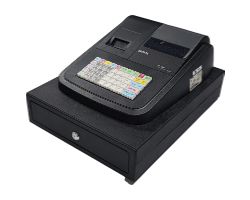R-180U - Caja registradora SAM4S Impresora Tickets Trmica de 57mm +Cajon portamonedas, 330 x 420 x 210 mm. (R-180U)