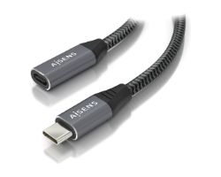 A107-0761 - Cable Alargador AISENS USB-C/M a USB-C/H 1.5m Gris (A107-0761)