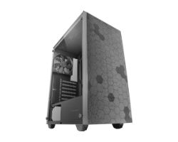 MCQ3 - Caja Mars Gaming Ventana Lateral Completa de Cristal Templado Paneles Superior y Frontal Magnticos Sin Fuente 2xUSB 1xUSB 3.0 ATX mATX Mini-ITX Negra (MC-Q3)