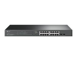 TL-SG2218P - Switch TP-Link JetStream 16xRJ45 2xSFP Ethernet 10/100/1000 PoE 150W Rack 1U Negro (TL-SG2218P)