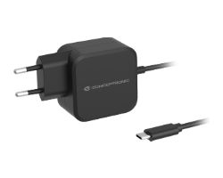 OZUL04BE - Cargador Pared CONCEPTRONIC 67W GaN PD +Cable Usb-C. Negro (OZUL04BE)