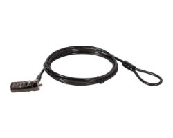 CUSTODIO01BN - Cable de Seguridad CONCEPTRONIC Combinacin 4 Dgitos Nano Cable 1.8m Negro (CUSTODIO01BN)