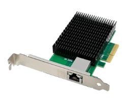 GNC-0210 - Tarjeta de Red LevelOne 10Gigabit 4xPCIe 1xRJ45 Ethernet LAN PC/Servidor Verde (GNC-0210)
