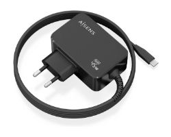 ASCH-1PD45WL032-BK - Cargador de Pared AISENS USB-C 45W Cable 1.8m Negro (ASCH-1PD45WL032-BK)