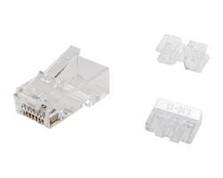 EQ121146 - Kit EQUIP 100 Conectores RJ45 Cat6a Transparente (EQ121146)