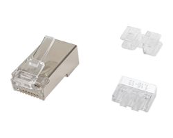 EQ121147 - Kit EQUIP 100 Conectores RJ45 Cat6a Apantallado Transparente (EQ121147)