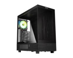 AB123014 - Caja Gaming Abysm Danube Sava H400 Ventana Lateral de Cristal Templado ARGB 2xUSB-A 3.0 1xUSB-C 3.1 ATX ITX mATX Negra/Blanca (AB123014)