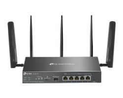 ER706W-4G - Router TP-Link AX3000 VPN Omada WiFi 6 DualBand 5xRJ45 Ethernet LAN/WAN 5 Antenas Externas 4G+, IGMP. Negro (ER706W-4G)