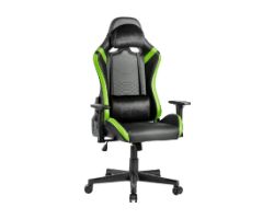 MGCPROBG - Silla Mars Gaming 5 Ruedas XL Mx. 150Kg Reposabrazos 2D Respaldo Reclinable 135 Negro/Verde (MGCPROBG)