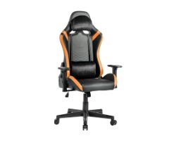 MGCPROBO - Silla Mars Gaming 5 Ruedas XL Mx. 150Kg Reposabrazos 2D Respaldo Reclinable 135 Negro/Naranja (MGCPROBO)