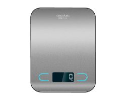 04326 - Bascula Cocina Digital CECOTEC CookControl de Alta Precisin Digital con Acero Inoxidable, Diseo Extraplano,Pantalla LCD, Capacidad Mxima 5 Kg con Precisin de 1g, 203 x 155 mm (04326)
