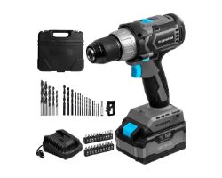 70001 - Taladro CECOTEC CecoRaptor Perfect Drill 4020 Brushless Ultra. Atornillador y Perforador de Batera 20V y 4000 mAh,Velocidad sin carga de 2000 rpm, Torque mximo de 46 Nm, 25+1 Posiciones (70001)