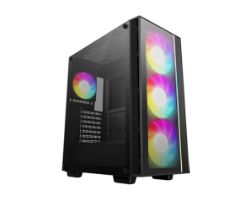 R-MATREXX55-BCADA4-G-4 - Semitorre DeepCool Matrexx 55 V4 C Panel Lateral de Cristal Templado Sin Fuente 1xUSB-A 3.0 1xUSB-C ATX mATX Mini-ITX Negra (R-MATREXX55-BCADA4-G-4)