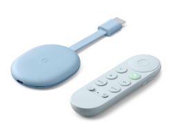 GA01923-IT - Google Chromecast 4K HDMI WiFi Google TV Control Remoto Control por Voz Azul Cielo (GA01923-IT)