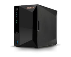 AS3302T V2 - NAS Asustor Drivestor 2 Pro Gen2 RTD1619B DDR4 2Gb SATA3 3xUSB-A 3.0 1xRJ45 2 Bahas GbE 2.5GbE Negro (AS3302T V2)